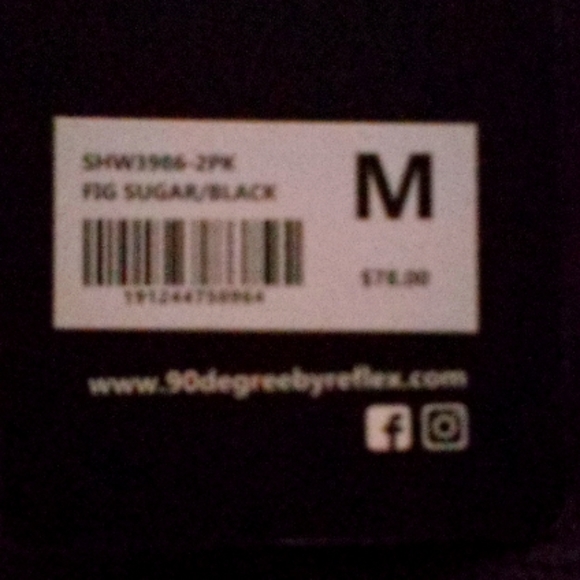 90 Degree By Reflex Women's High Waist Power Flex Yoga Shorts Tummy Control 2pk - Picture 5 of 10